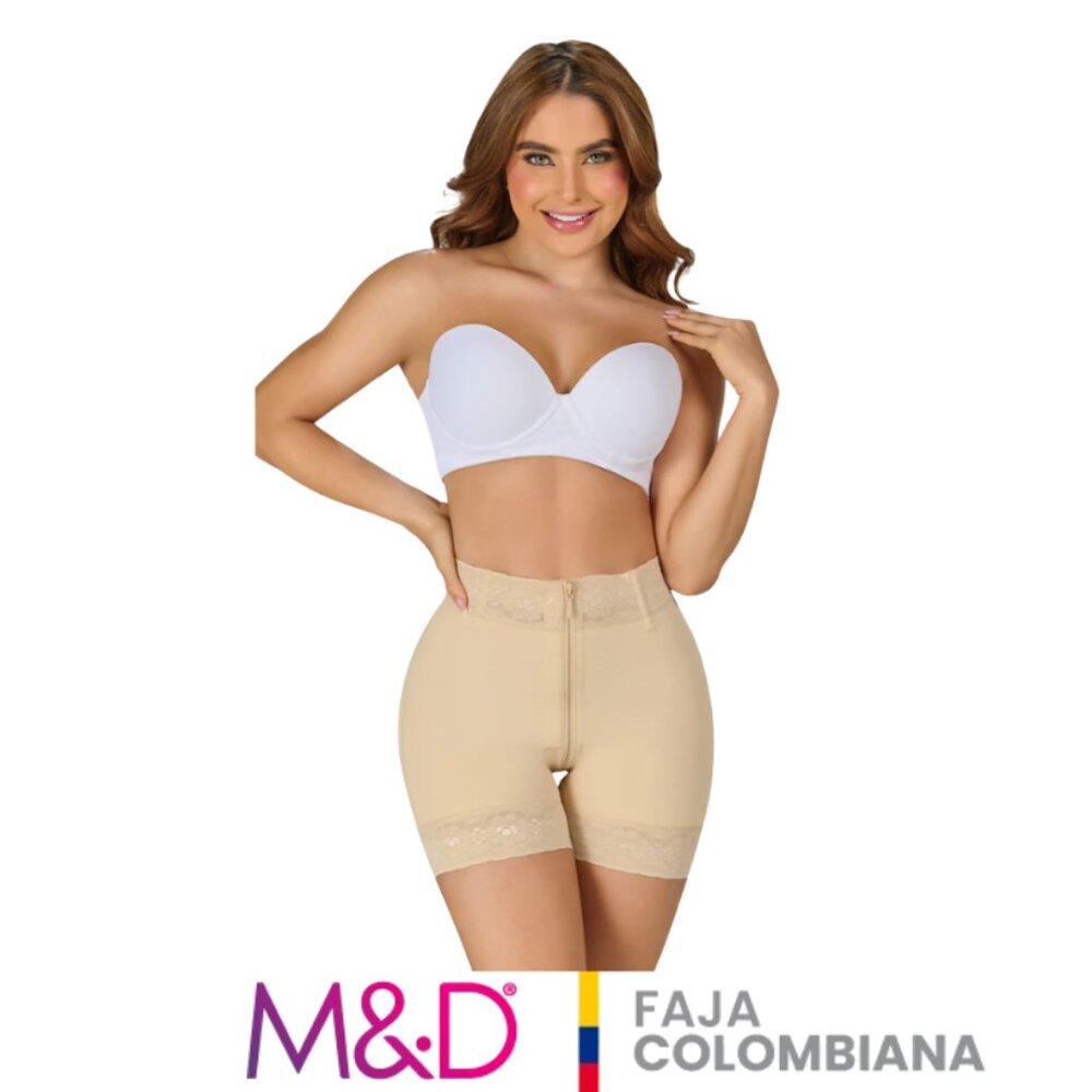 Faja MYD STA3722 SHORT FULLY ZIP for buttocks and abdomen
